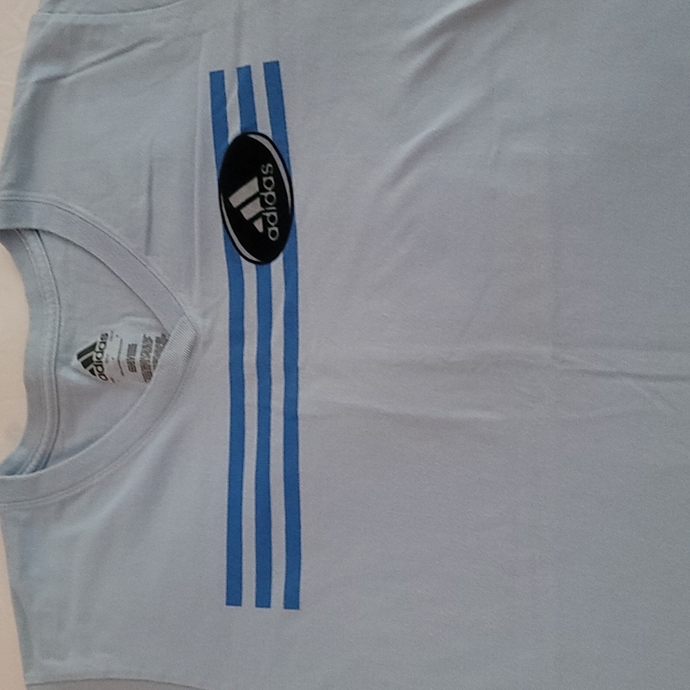 💟 ADDIDAS vintage top, v-neck cotton LG 💟